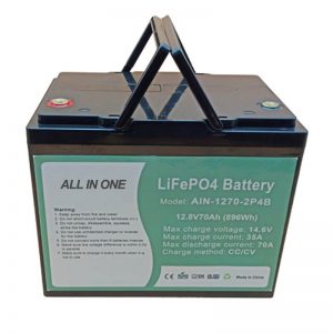 Dobíjecí 896Wh lifepo4 baterie 12V 70Ah pro elektrický pohon