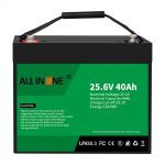 25.6V 40Ah lithium železo fosfátová baterie/výměna
