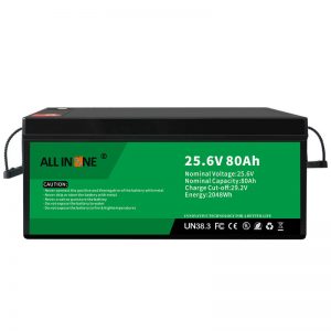 25,6V 80Ah bezpečnostní/LFP baterie pro RV/karavan/UPS/golfový vozík 24V 80Ah