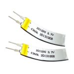 LiPO přizpůsobená baterie 3,7 V 43mAH