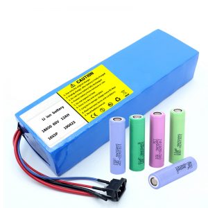 Lithiová baterie 18650 60V 12AH lithium-iontová dobíjecí koloběžka