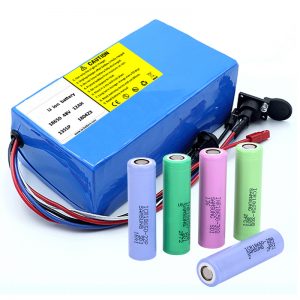 Lithiová baterie 18650 48V 12AH 48V 500 W Baterie s elektrickým cyklem s BMS